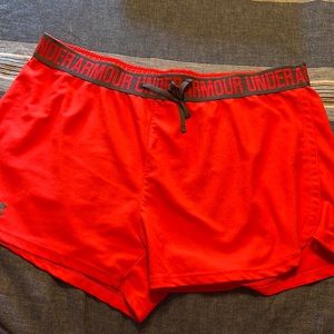 Hot Pink Under Armour Shorts - Size Large